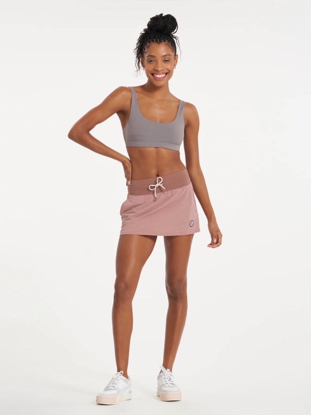Vuori Women's Seabreeze Skirt Skort in Light Terracotta Size S